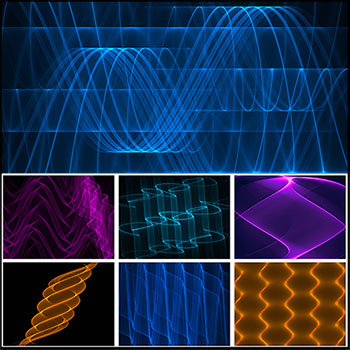 25款抽象发光线条纹理背景第一素材网矢量素材精选