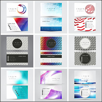 13款抽象背景企业个人名片第一素材网矢量素材精选