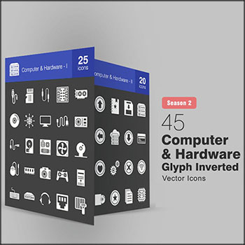 25个计算机图标电脑硬件图标CDR/EPS/PNG/SVG/AI第一素材网矢量素材精选