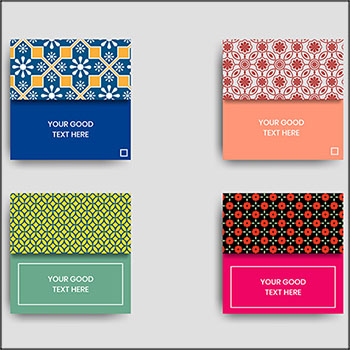 6款花纹图案无缝背景第一素材网矢量素材精选