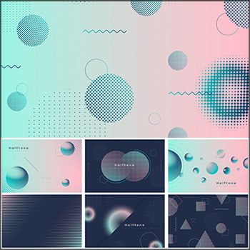 半色调多边形抽象背景第一素材网矢量素材精选