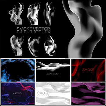 彩色烟雾第一素材网矢量背景精选素材