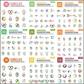 15套彩色矢量LOGO图标