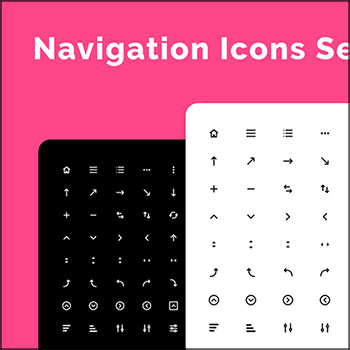 64个浏览器箭头刷新等导航象形图标第一素材网矢量素材精选