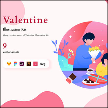 七夕情人节网页APP登陆页UI插画第一素材网矢量素材精选