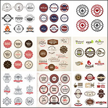 25套不同风格标签贴签第一素材网矢量素材精选