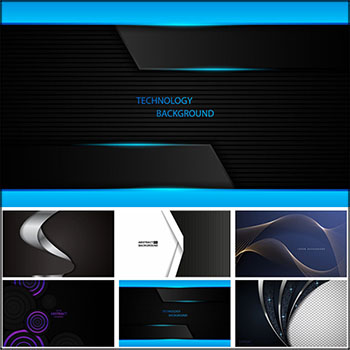 6款大气创意抽象背景第一素材网矢量素材精选