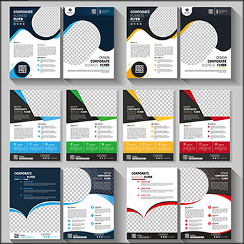 8套企业传单企业宣传模板第一素材网矢量素材精选