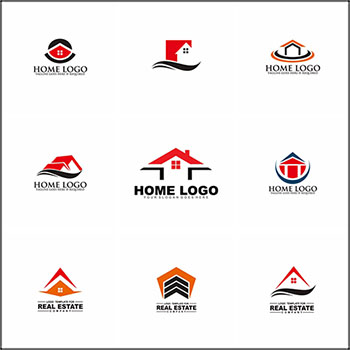 9款房地产LOGO图标标志第一素材网矢量素材精选