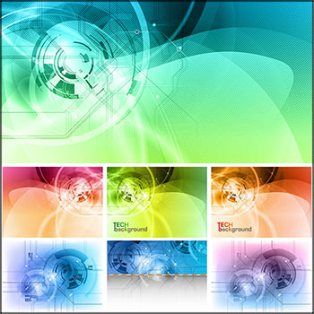25款企业机械技术科技背景第一素材网矢量素材精选