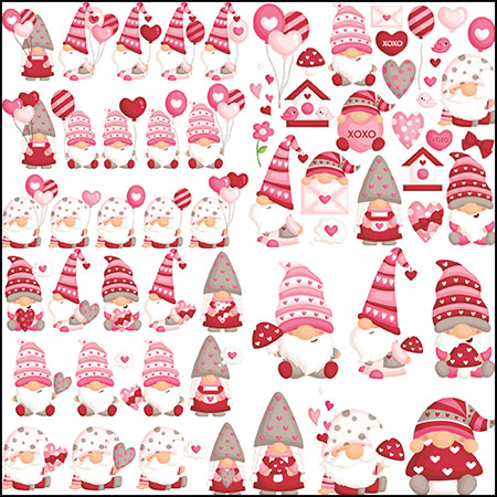 4套可爱卡通圣诞节圣诞老人插画第一素材网矢量素材精选