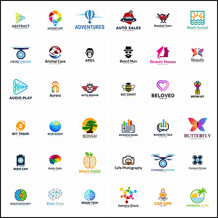 200款高端企业LOGO徽标标志和字体ICON图标第一素材网矢量素材精选