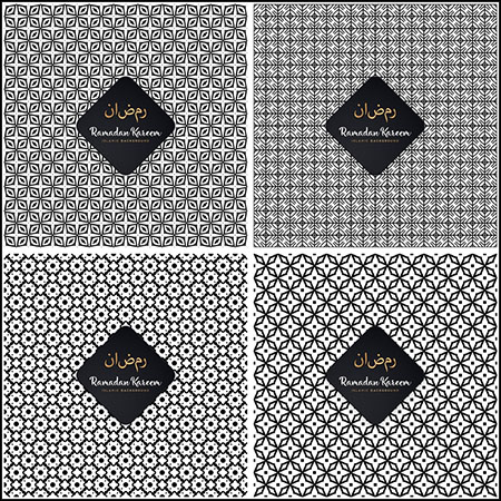 9款几何图形多边形图案无缝背景第一素材网矢量素材精选