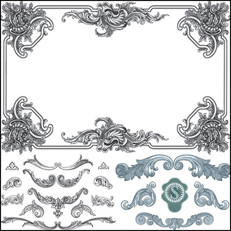 7套欧式花纹装饰边框图案第一素材网矢量素材精选