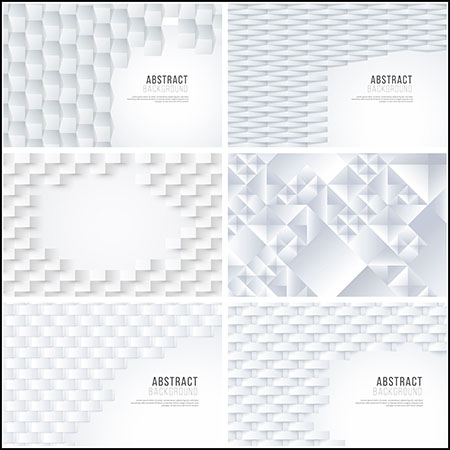 7款立体编织格子白色抽象背景第一素材网矢量素材精选