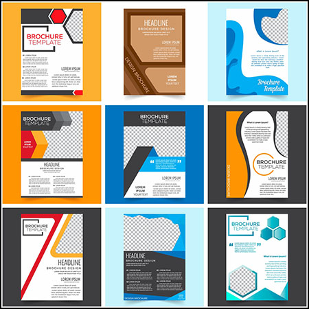 27款企业传单宣传册封面第一素材网矢量素材精选