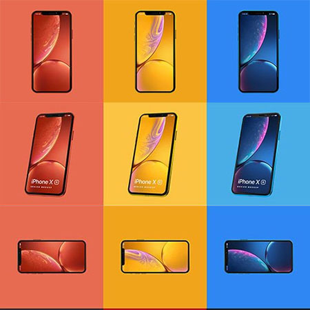 iPhone XR 模型PSD样机