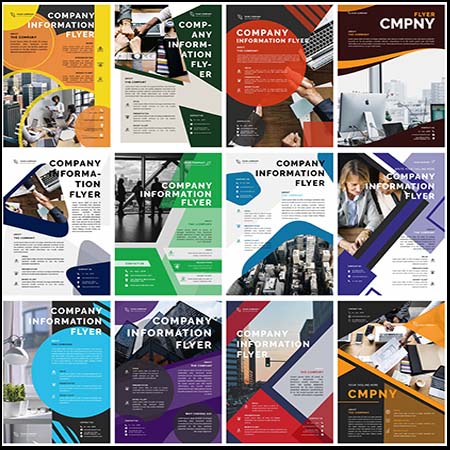 18款公司企业宣传介绍PSD传单