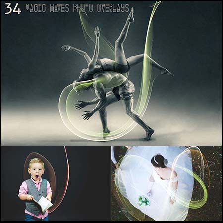 34款魔幻的波纹overlay覆盖背景JPG素材