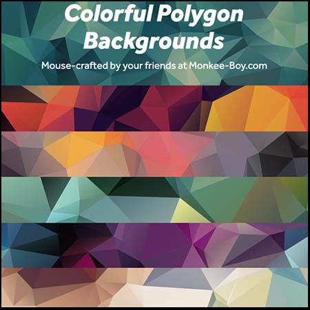 150+低多边形渐变背景素材