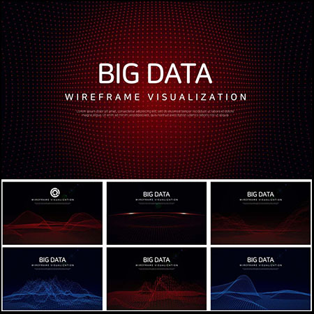 大数据高科技网状粒子背景ps素材