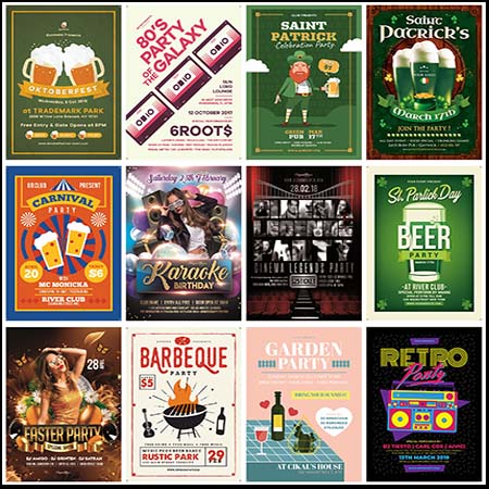 时尚啤酒夜店派对PSD宣传海报