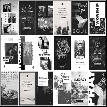 文艺时尚摄影旅拍ins英文文字字体样式排版社交海报psd素材