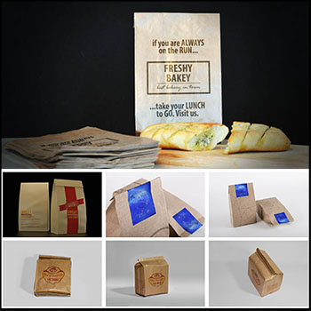 29款牛皮纸袋包装袋PSD样机模型