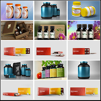 药品保健品PSD样机模型