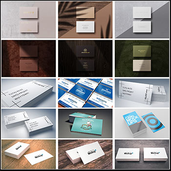 350款名片样机PS智能样机