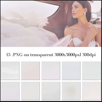 15个发光的薄雾Overlays覆盖层PNG免抠图集合