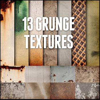13款破旧金属表面纹理JPG素材
