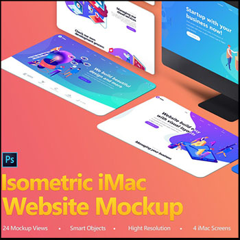 MAC电脑笔记本网页UI作品展示样机PSD模型