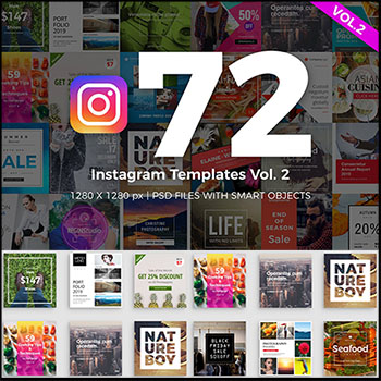 72款正方形banner横幅网页广告模板蚂蚁图库精选PSD分层素材