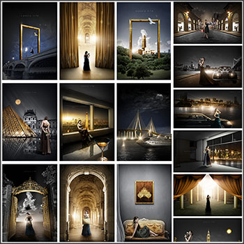 20款高端房地产宣传海报围挡背景蚂蚁图库精选PSD分层模板