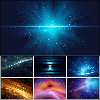 18款放射光线炫酷背景蚂蚁图库精选PSD分层模板
