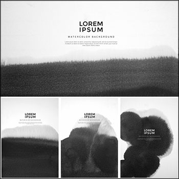 12款中国风水墨淡化海报背景蚂蚁图库精选PSD分层模板