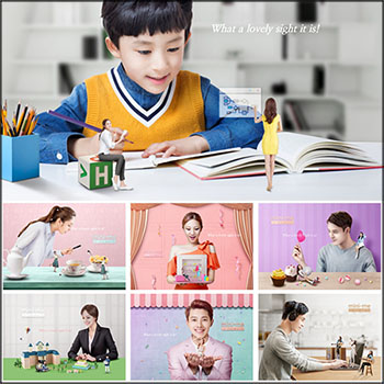 9款商务人物网络电商创意横幅海报插图蚂蚁图库精选PSD分层素材