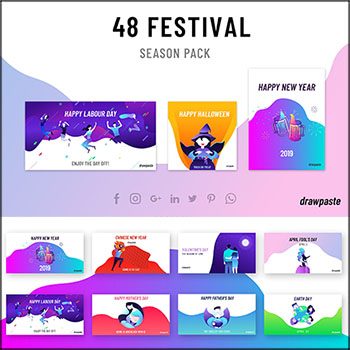 手机网页APP节日活动促销横幅蚂蚁图库精选PSD分层素材