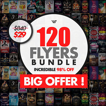 100款欧美海报传单蚂蚁图库精选PSD分层素材