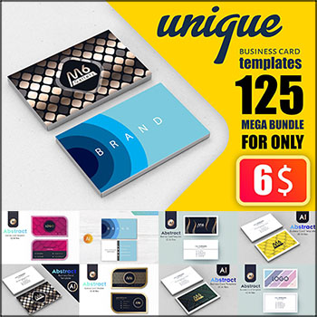 125款个人名片企业名片AI/蚂蚁图库精选PSD分层模板