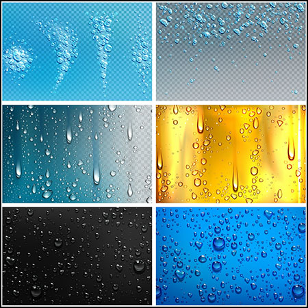 10款水滴水珠泡泡蚂蚁素材网矢量背景精选素材