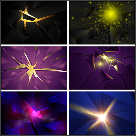 8款破裂爆裂效果蚂蚁素材网矢量背景精选素材