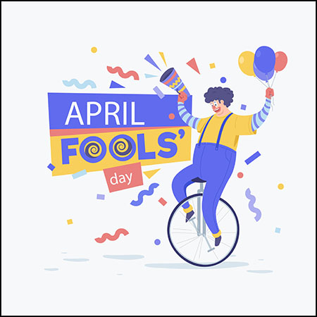 马戏团愚人节海报平面插图蚂蚁素材网矢量素材精选