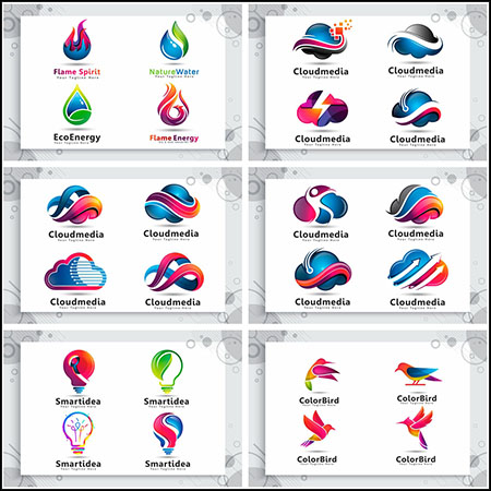 9套云媒体牙齿保护节能环保水滴等LOGO标志图标