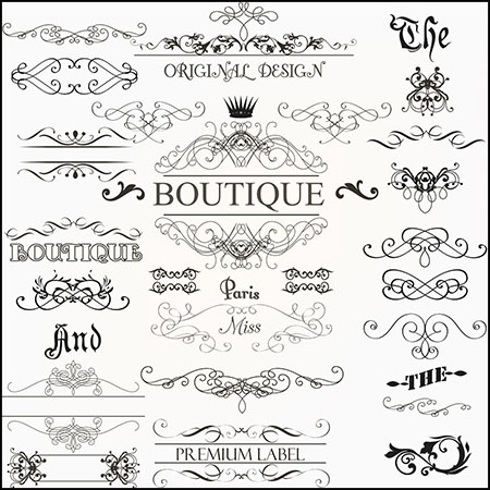 9套复古欧式婚礼请柬框架边框蚂蚁素材网矢量模板精选