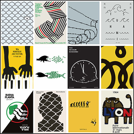 30款国外创意海报展板AI素材