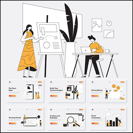 10款业务管理场景图蚂蚁素材网矢量插图精选工具包