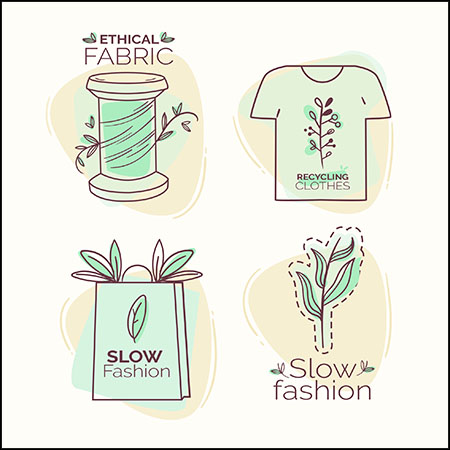 4款时尚服装印染图案蚂蚁素材网矢量素材精选