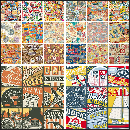 48套欧式标签背景蚂蚁素材网矢量素材精选